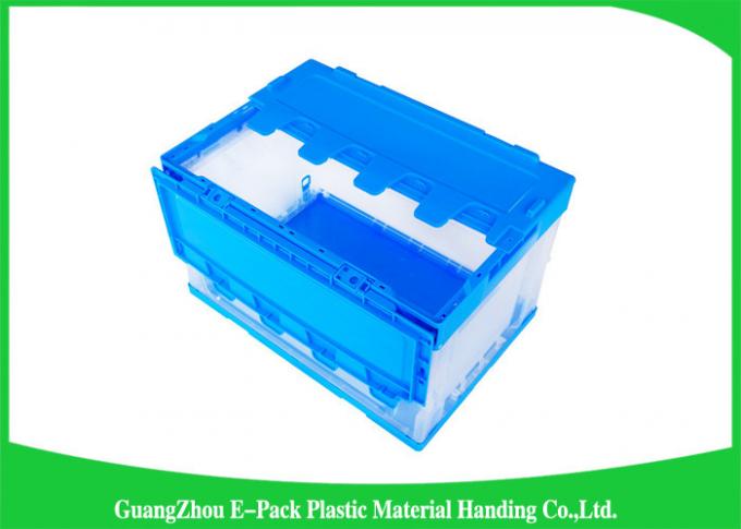 Körper befestigte Deckel-zusammenklappbare Plastikbehälter auf Lager