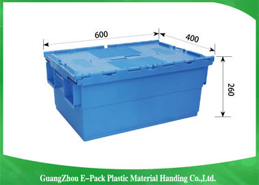 Blaue große Plastikvorratsbehälter Stardard, Raumersparnis-Plastikbehälter-Speicher
