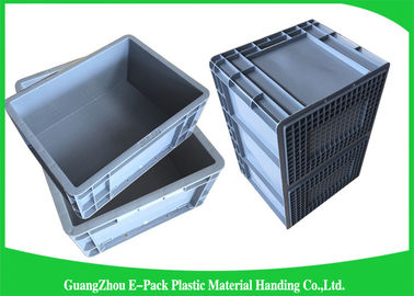 Standard-WarehouseEuro, das die Behälter bewegen Lagerung Grey Light Weight stapelt