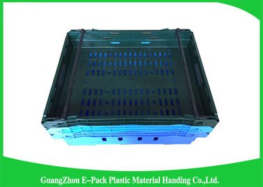 Customzized Mesh Plastic Food Crates mit ergonomischen Griffen oder Handgriffen