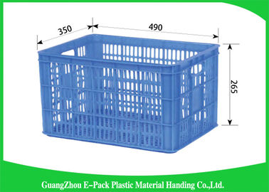 Gesundheits-Mesh Plastic Food Crates Food-Grad-Mini-Markts-einfaches Stapeln