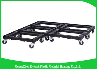 4 Räder schweres DutyPlastic, das Dolly Big Capacity Long Service-Leben 612 bewegt * 412 * 145mm