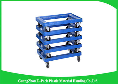 4 Räder schweres DutyPlastic, das Dolly Big Capacity Long Service-Leben 612 bewegt * 412 * 145mm
