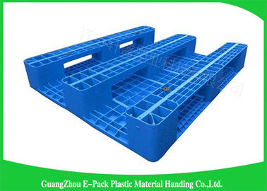 1200 * 800mm blaue Kunststoffpaletten mit drei Läufern, Plastikgleiter-Paletten-Jungfrau HDPE