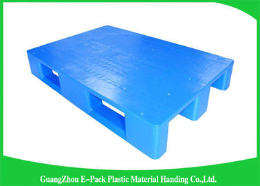 1200 * 800mm blaue Kunststoffpaletten mit drei Läufern, Plastikgleiter-Paletten-Jungfrau HDPE