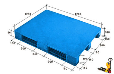 Kundengebundene Logistik-Hochleistungskunststoffpaletten 1200 * 1200 * 160mm für Lebensmittelindustrie