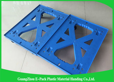 750 * 570 * 175mm bewegliche Transportwagen-Plastikpalette Hochleistungsvierrad100% pp.
