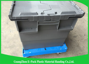 4 Räder schweres DutyPlastic, das Dolly Big Capacity Long Service-Leben 612 bewegt * 412 * 145mm