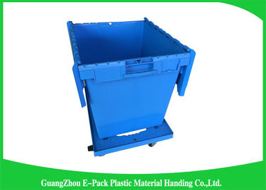 große Plastikmagazine 60L mit Deckeln, Plastikversandverpackungen mit befestigten Deckeln