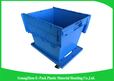 große Plastikmagazine 60L mit Deckeln, Plastikversandverpackungen mit befestigten Deckeln