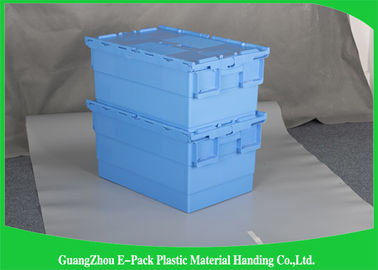 Lager-Plastikvoorratsbehälter mit Deckeln, 600 * 400 * 315mm kundengebundene Speicherplastikkästen