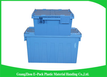 befestigte Behälter-Plastikharte Beanspruchung des Deckel-60L stapelbar, 600 * 400 * 365mm bewegend