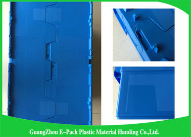600 * 400 * 315mm befestigte Deckel-Plastikbehälter stapelbar und nistbare pp.-Materialien