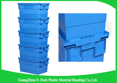 600 * 400 * 315mm befestigte Deckel-Plastikbehälter stapelbar und nistbare pp.-Materialien
