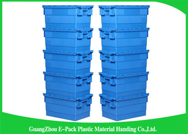 Verpackende logistische große Plastikbehälter, Verteilungs-Tote With Hinged Lid Rentable-Bewegen