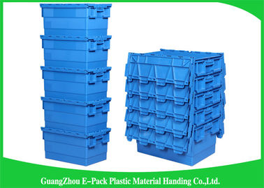 Verpackende logistische große Plastikbehälter, Verteilungs-Tote With Hinged Lid Rentable-Bewegen