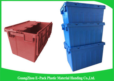 Lager nistbarer Plastik-Tote Boxes/stapelbare Behälter mit eingehängten Deckeln