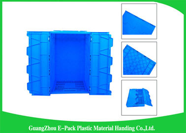 Mesh Collapsible Plastic Containers mit befestigten Deckeln/verpacken faltende Plastikkisten