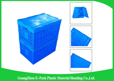 Mesh Collapsible Plastic Containers mit befestigten Deckeln/verpacken faltende Plastikkisten