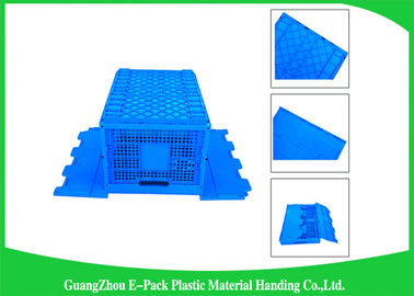Mesh Collapsible Plastic Containers mit befestigten Deckeln/verpacken faltende Plastikkisten