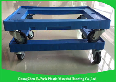 612 *412*145mm fertigten Palette umziehende PlastikDolly With besonders an, die PU die Kapazität 150KG dreht