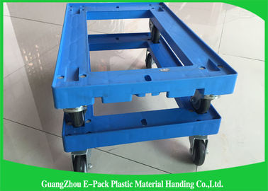 612 *412*145mm fertigten Palette umziehende PlastikDolly With besonders an, die PU die Kapazität 150KG dreht