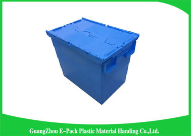 Beweglicher stapelbarer Hochleistungsplastik Tote Boxes With Hinged Lids