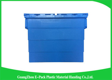 Beweglicher stapelbarer Hochleistungsplastik Tote Boxes With Hinged Lids