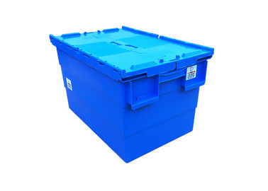 23,6' Speicher x 15,7 ', der stapelbaren Plastik-Tote Box With Hinged Lids befördert