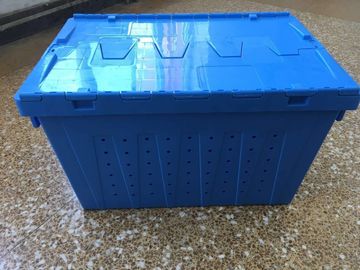 Befestigter Deckel Mesh Body Plastic Storage Crates für Transport