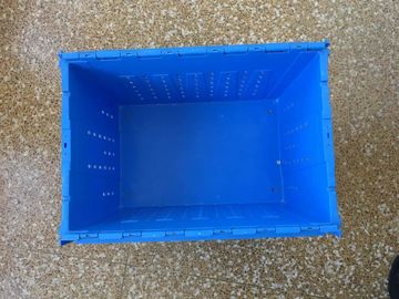 Befestigter Deckel Mesh Body Plastic Storage Crates für Transport
