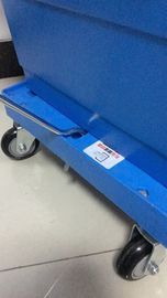 3 bewegt vier Schritt für Schritt fort, die PU stapelnde PlastikDolly Rudder Moving Customized dreht