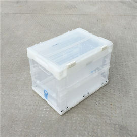 Befestigte Deckel zusammenklappbarer Plastik-Tote Boxes/faltbarer Plastikbehälter