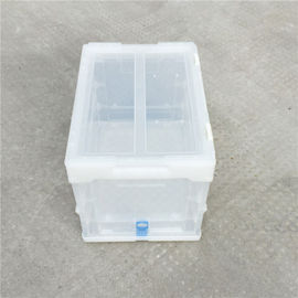 Befestigte Deckel zusammenklappbarer Plastik-Tote Boxes/faltbarer Plastikbehälter