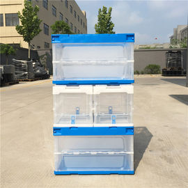 Befestigte Deckel zusammenklappbarer Plastik-Tote Boxes/faltbarer Plastikbehälter