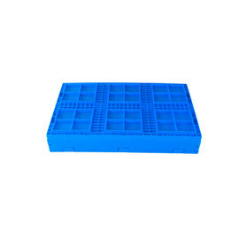 Befestigte Deckel zusammenklappbare feste Plastikunterseite Mesh Body Kisten-600*400*265 Millimeter