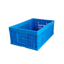 Frische Nahrung, die zusammenklappbare Plastikkisten 600*400*240 Millimeter Mesh Structure lädt