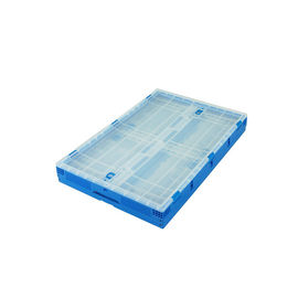 Reihe zusammenklappbarer PlastikTote Boxes Attached Lids Stacking 650*440 Millimeter