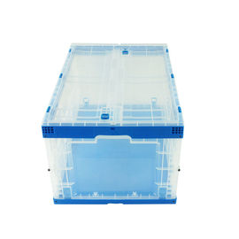 Reihe zusammenklappbarer PlastikTote Boxes Attached Lids Stacking 650*440 Millimeter