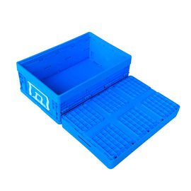 Stabile blaue zusammenklappbare Plastikbehälter/faltende Plastikkisten