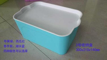 Gelbe Plastikvorratsbehälter mit Deckeln/großen Plastikvoorratsbehältern