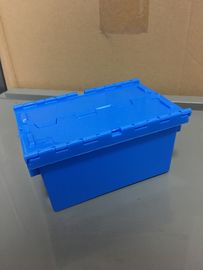 Kleines Plastikstapel-Nest Tote Boxes Attached Lids 120*80*60 Millimeter