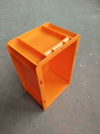Orange Farbeuro Behälter 300*200 Millimeter/stapelbare Plastikvorratsbehälter stapelnd