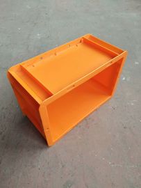 Orange Farbeuro Behälter 300*200 Millimeter/stapelbare Plastikvorratsbehälter stapelnd