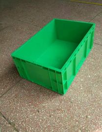 Standardgrößen-Förderer der Jungfrau-Polyäthylen-grüner stapelbarer Plastikvorratsbehälter-600*400*230mm und sortieren System