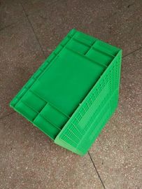 Standardgrößen-Förderer der Jungfrau-Polyäthylen-grüner stapelbarer Plastikvorratsbehälter-600*400*230mm und sortieren System