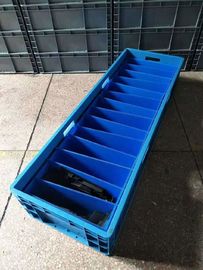 Dauerhafte Jungfrau pp. oder PET materieller Euro Behälter-Farbe stapelnd fertigten 800*400*120mm besonders an