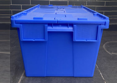 Recycable-Logistik stapeln befestigte Deckel-Plastikbehälter