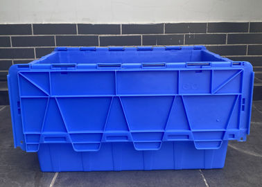 Recycable-Logistik stapeln befestigte Deckel-Plastikbehälter
