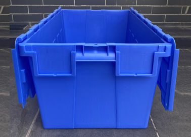 Recycable-Logistik stapeln befestigte Deckel-Plastikbehälter